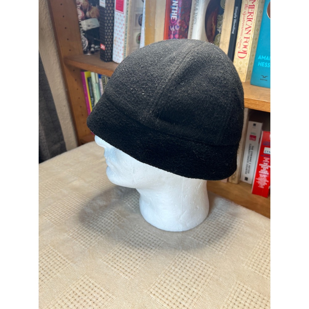 New York Hat Co City Hat Cap Black Wool Blend Made in USA One‎ Size
